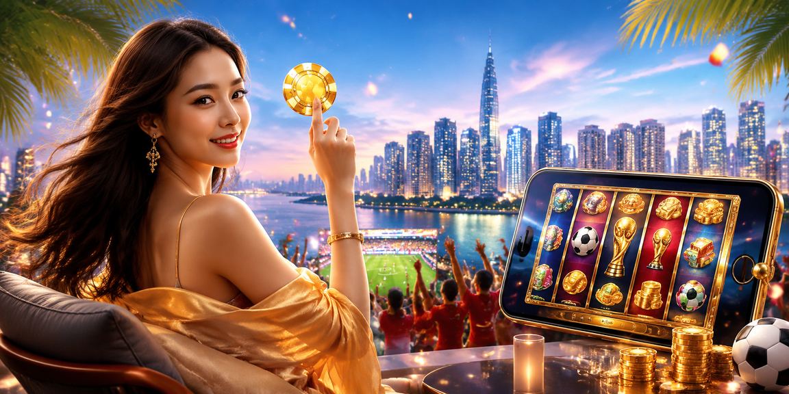 Người dùng tại TP. Hồ Chí Minh chơi slot game trên điện thoại với giao diện sáng bóng