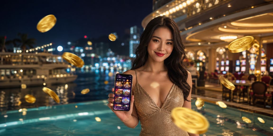 Bầu không khí casino trực tuyến đặc trưng Việt Nam với ánh đèn và không gian giải trí